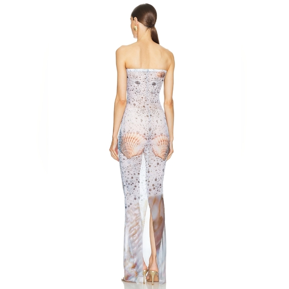 19. NWT DI PETSA SEA FOAM SHEER DRESS - Picture 4 of 8